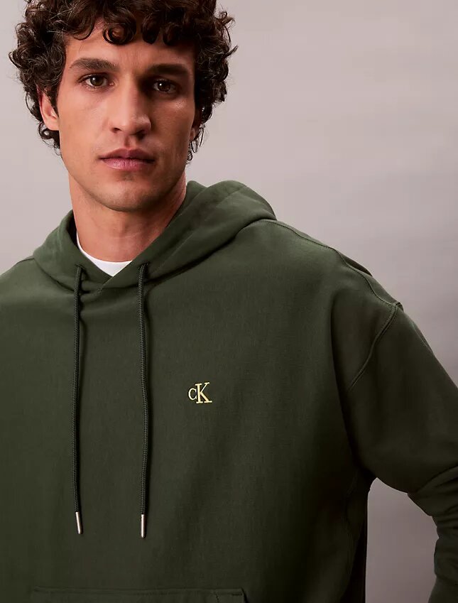 Felpa con cappuccio in felpa Monogram premium Felpa con cappuccio in felpa Monogram premium
