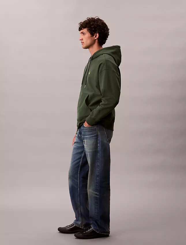 Felpa con cappuccio in felpa Monogram premium Felpa con cappuccio in felpa Monogram premium