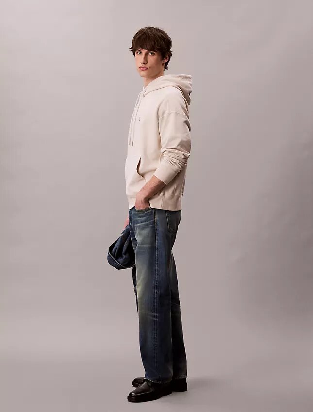 Felpa con cappuccio in felpa Monogram premium Felpa con cappuccio in felpa Monogram premium