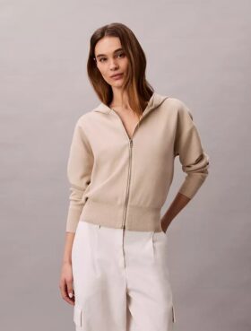 Felpa con cappuccio in maglia morbida