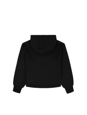 Felpa con cappuccio in pile Monologo per bambina