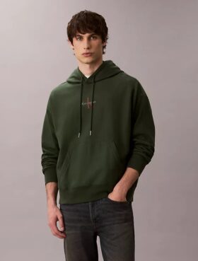 Felpa con cappuccio in pile Monologo Premium