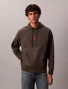 Felpa con cappuccio in pile Monologo Premium