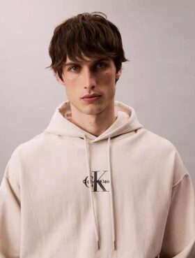 Felpa con cappuccio in pile Monologo Premium