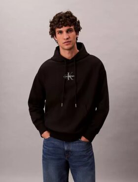 Felpa con cappuccio in pile Monologo Premium