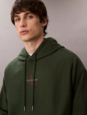 Felpa con cappuccio in pile Monologo Premium