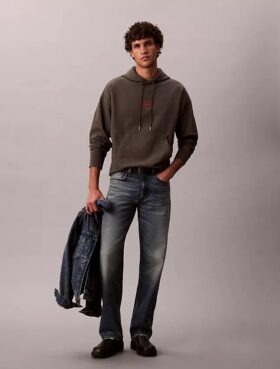 Felpa con cappuccio in pile Monologo Premium