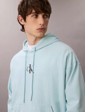 Felpa con cappuccio in pile Monologo Premium