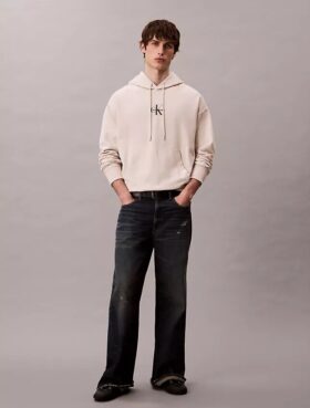 Felpa con cappuccio in pile Monologo Premium