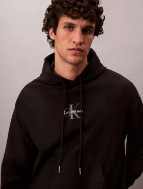 Felpa con cappuccio in pile Monologo Premium