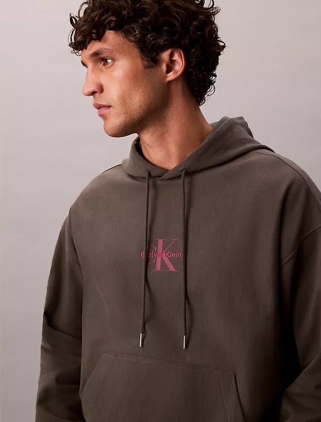 Felpa con cappuccio in pile Monologo Premium Felpa con cappuccio in pile Monologo Premium