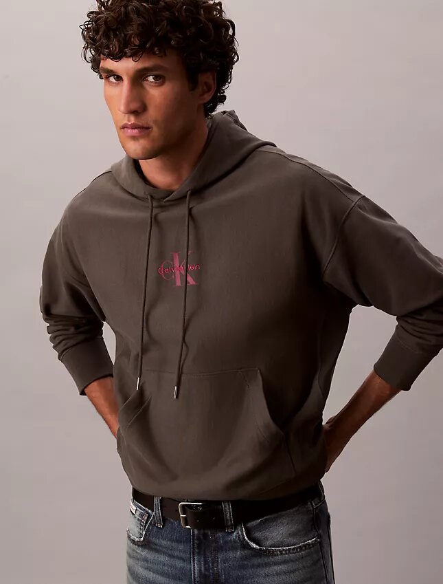 Felpa con cappuccio in pile Monologo Premium Felpa con cappuccio in pile Monologo Premium