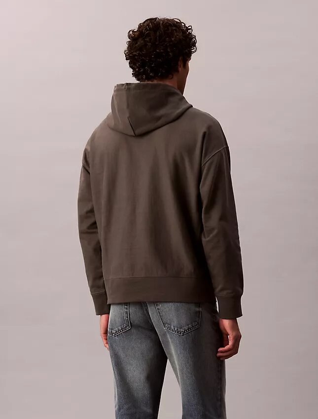 Felpa con cappuccio in pile Monologo Premium Felpa con cappuccio in pile Monologo Premium
