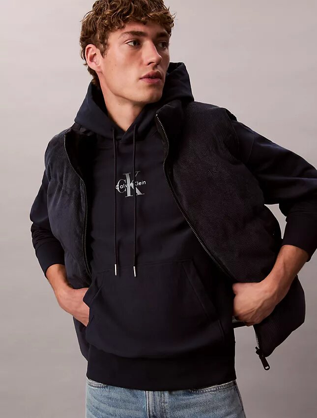 Felpa con cappuccio in pile Monologo Premium Felpa con cappuccio in pile Monologo Premium