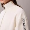 Felpa con zip integrale e nastro con logo