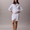 Felpa con zip integrale e nastro con logo