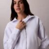 Felpa con zip integrale e nastro con logo