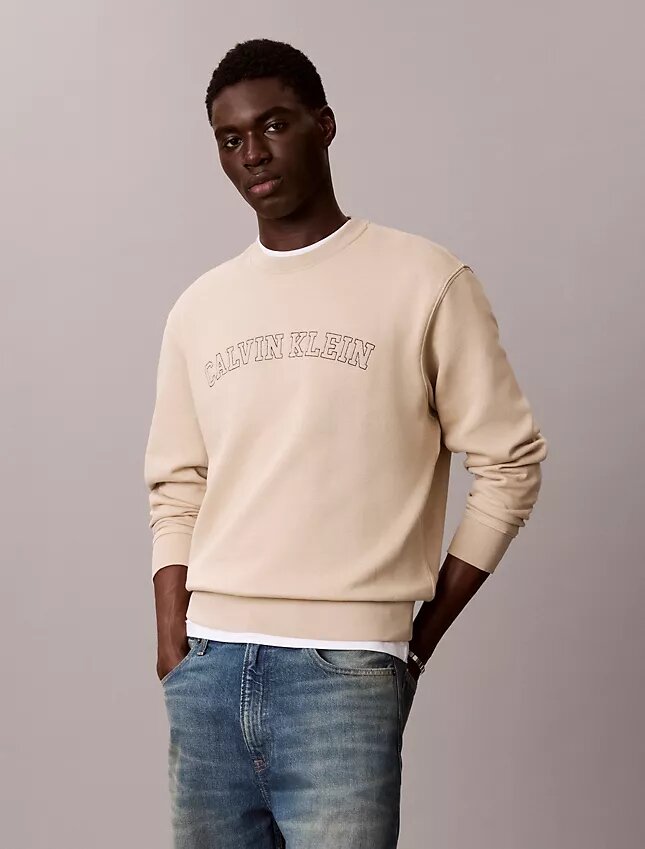 Felpa in pile con logo Varsity Felpa in pile con logo Varsity