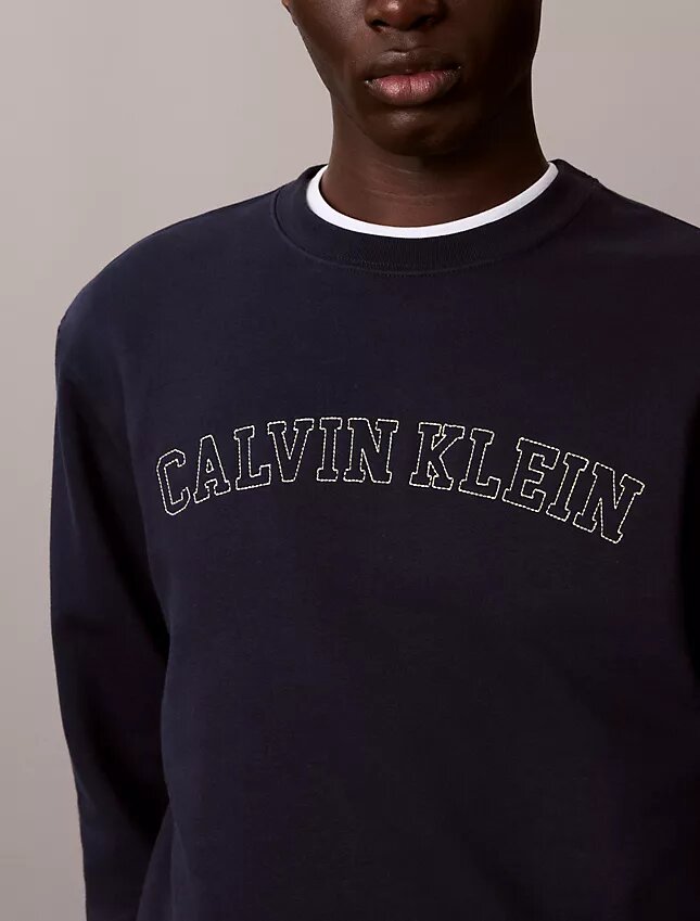 Felpa in pile con logo Varsity Felpa in pile con logo Varsity