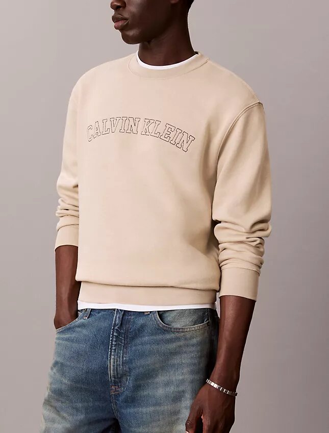 Felpa in pile con logo Varsity Felpa in pile con logo Varsity