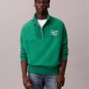 Felpa in pile premium con zip a un quarto e vestibilità comoda Felpa in pile premium con zip a un quarto e vestibilità comoda