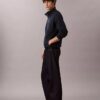 Felpa Monologo Premium in spugna con zip a un quarto Felpa Monologo Premium in spugna con zip a un quarto