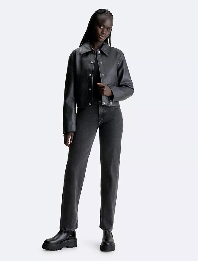 Giacca a camicia in ecopelle Giacca a camicia in ecopelle