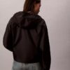 Giacca a vento con logo jacquard