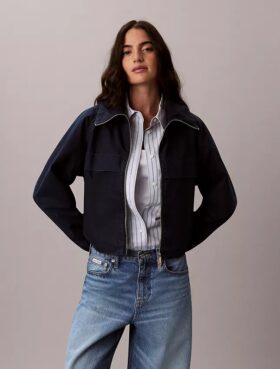 Giacca a vento in Denim