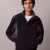 Giacca a vento leggera in nylon con blocchi di colore