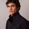 Giacca a vento leggera in nylon con blocchi di colore