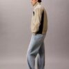 Giacca a vento leggera in nylon con blocchi di colore