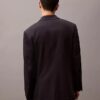 Giacca blazer doppiopetto in misto gabardine di lana