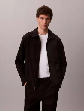 Giacca blouson in seersucker