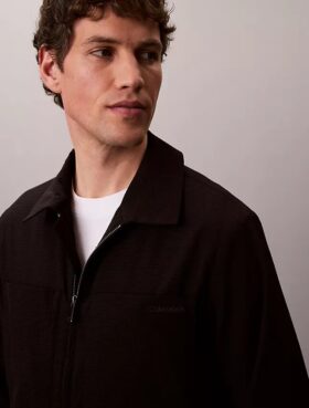 Giacca blouson in seersucker