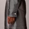 Giacca bomber in Denim lucido Giacca bomber in Denim lucido