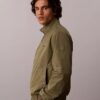 Giacca bomber in nylon a trama quadrettata