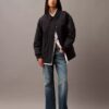 Giacca bomber in nylon stropicciato