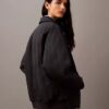 Giacca bomber in nylon stropicciato