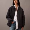 Giacca bomber in nylon stropicciato