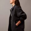 Giacca bomber in nylon stropicciato