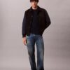 Giacca bomber varsity in nylon e cotone Giacca bomber varsity in nylon e cotone
