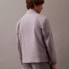 Giacca-camicia classica con zip in misto cotone Giacca-camicia classica con zip in misto cotone