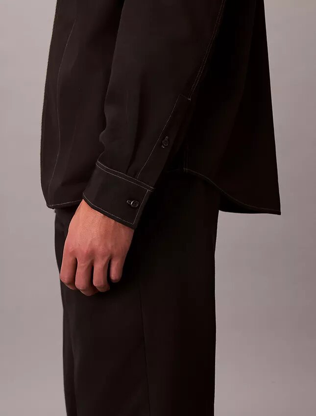 Giacca-camicia dal taglio morbido in misto lana Giacca-camicia dal taglio morbido in misto lana