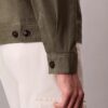 Giacca camicia in misto lino e cotone