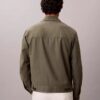 Giacca camicia in misto lino e cotone