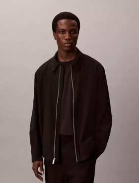 Giacca camicia in seersucker