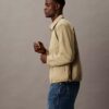 Giacca classica con zip in misto cotone Giacca classica con zip in misto cotone