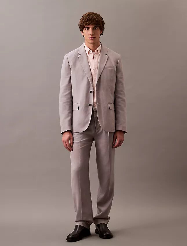 Giacca classica in misto lino Giacca classica in misto lino