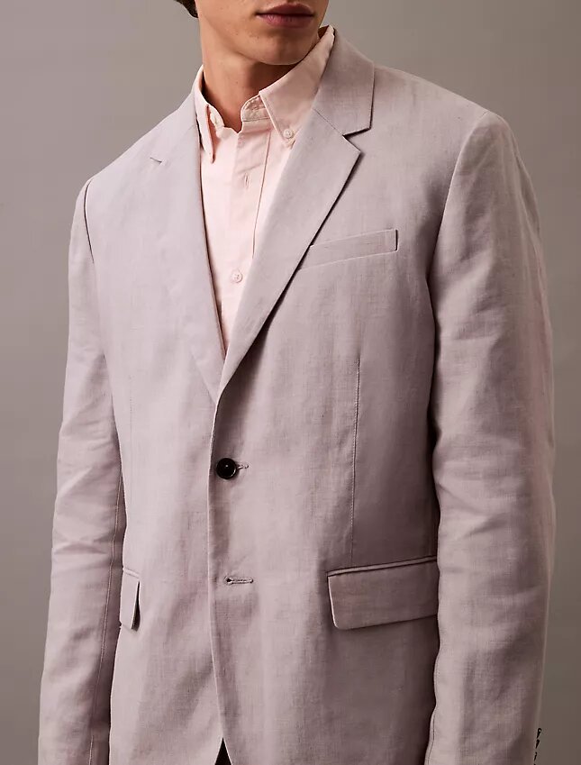 Giacca classica in misto lino Giacca classica in misto lino